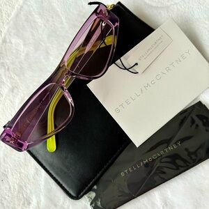 STELLA McCARTNEY Cat Eye Retro Violet Sunglasses--SC0230S